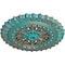 Ekena Millwork Sellek Ceiling Medallion (Canopies up to 1 1/8"), 18 1/2"OD x 7/8"ID x 1 1/2"P, Copper Green Patina CM18SKCGS - alternate 2